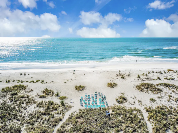 Longboat Key Beachfront One Bedroom Condo Partial Gulf Views